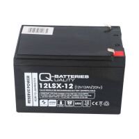 Q-Batteries 12LSX-12 12 V 12,2 Ah AGM 10-Jahres-Akku 2