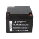 Q-Batteries 12LSX-24 12V 24Ah Blei-Vlies-Akku AGM 10 Jahre