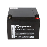Q-Batteries 12LSX-24 12 V 24 Ah AGM 10-Jahres-Akku 2