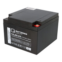 Q-Batteries 12LSX-24 12 V 24 Ah AGM 10-Jahres-Akku 6