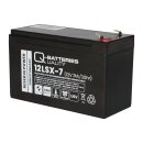 Q-Batteries 12LSX-7 12V 7Ah Blei-Vlies-Akku AGM 10 Jahre