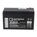 Q-Batteries 12LSX-9 12V 8,8Ah Blei-Vlies-Akku / AGM 10 Jahre