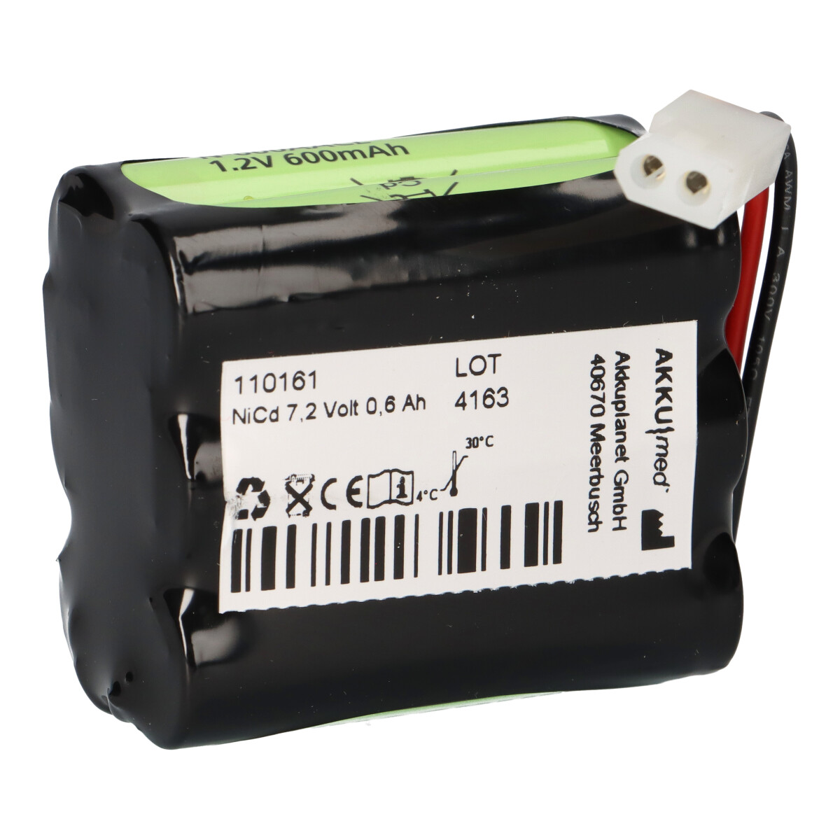 NiCd Akku für Seca Personenwaage – 7,2 V 0,6 Ah