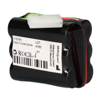 NiCd Akku für Seca Personenwaage – 7,2 V 0,6 Ah 6