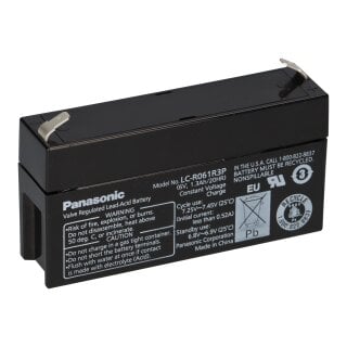 PB Akku Panasonic LC-R061R3P für Simonsen&Weel Pulsoxy 503 - 6V 1,3Ah