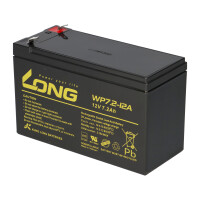 Kung Long AGM Akku 12V 7,2Ah passend für Weinmann ACCUV