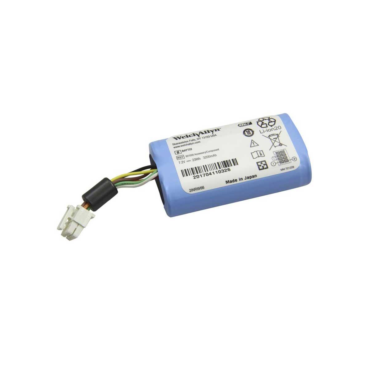 Li-Ion Akku für Welch Allyn Connex Spot 2-Zell - 7,2V 3,2Ah