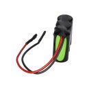 Notleuchtenakku NiMH 3,6V 4000mAh F1x3 Baby C mit Kabel und Faston-Buchsen -4,8mm / +6,3mm