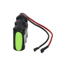 Notleuchtenakku NiMH 3,6V 4000mAh F1x3 Baby C mit Kabel und Faston-Buchsen -4,8mm / +6,3mm