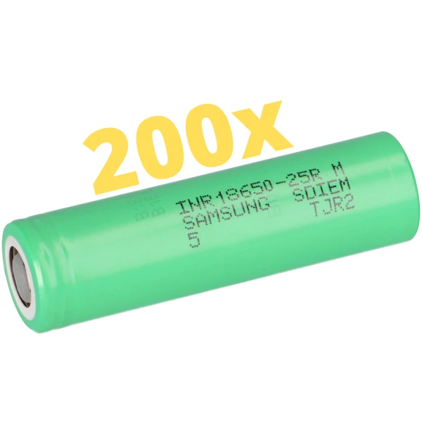 200x Samsung INR18650-25R 3,6V 2550mAh 8 gallery