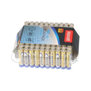 100er Box kaufen Batterien günstig Maxell AAA LR03 Micro