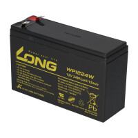 Kung Long WP1224W 12V 6Ah AGM Bleiakku F1 4,8mm Hochstrom 6