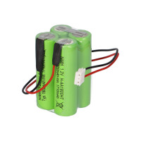 Notleuchten-Akku 4,8V 1800mAh NiMH 32 cm Kabel 6