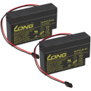 Kung Long WP0.8-12H 12V 0,8Ah Heim und Haus Stecker AGM Blei Batterie