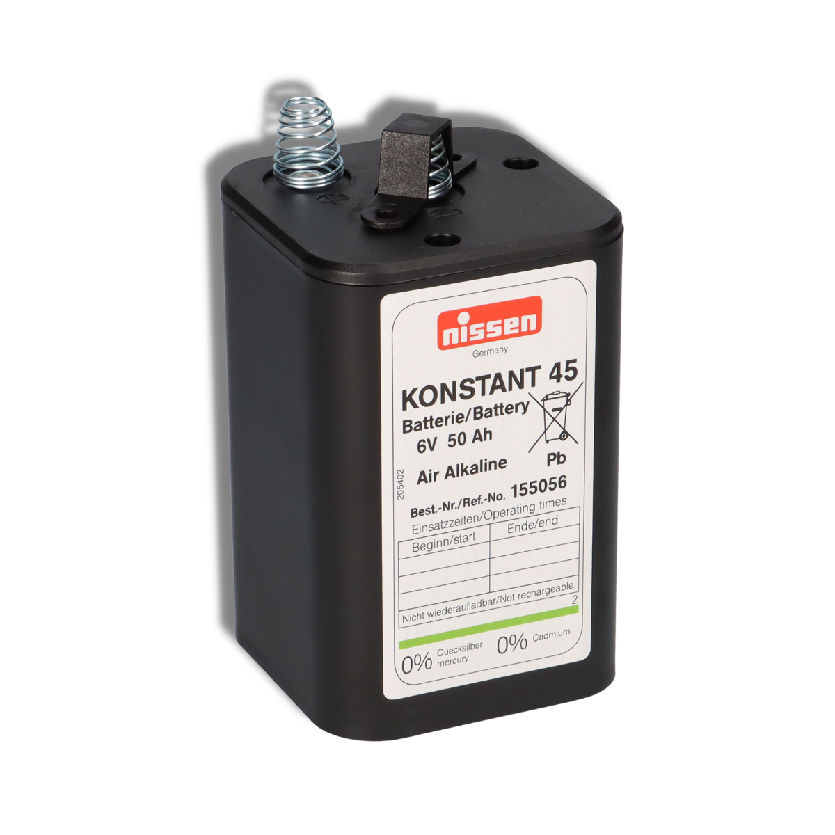 Nissen 4R25 Konstant 45 - 6V / 45-50Ah Luftsauerstoff - ohne Quecksilber und Cadmium