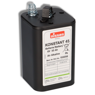 Nissen Konstant 45 - 6V / 45-50Ah Luftsauerstoff - ohne Quecksilber und Cadmium