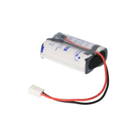 Saft NiMH Notleuchten-Akkupack 2,4V 4000mAh F1x2 7/5 Sub C &
