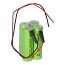 Akkupack für Notbeleuchtung NiMH 4,8V 1800mAh AA L2x2