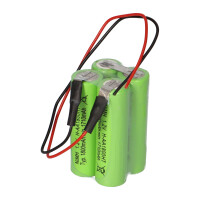 Notleuchten-Akku NiMH 4,8V 1800mAh AA L2x2 Kabel 20cm 6