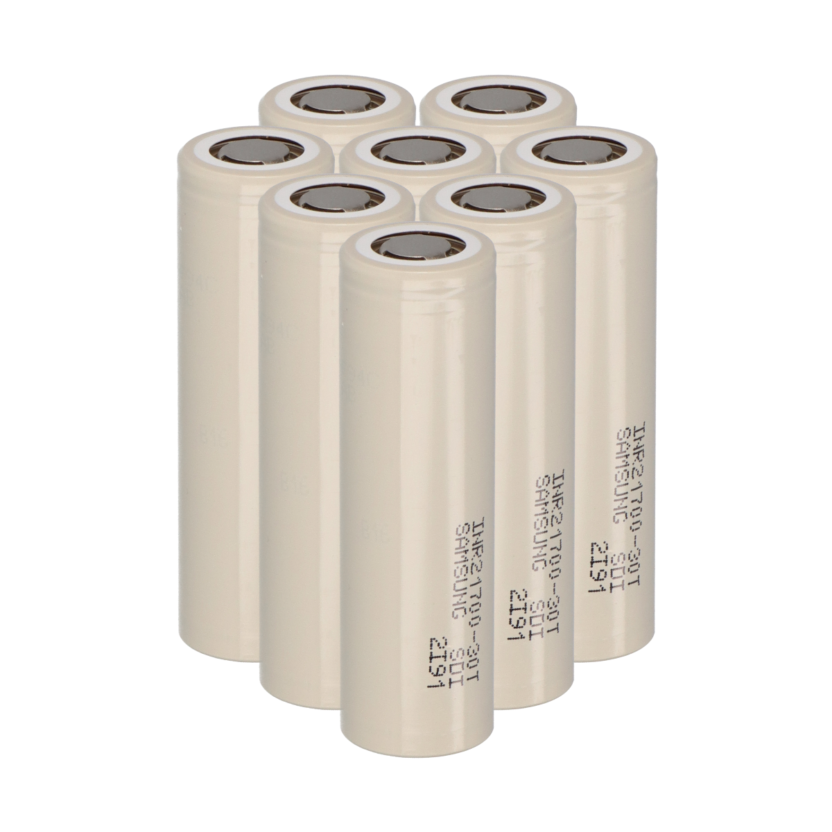 8x Samsung INR21700-30T 3,6V 3000mAh 35A Li-Ion-Akku