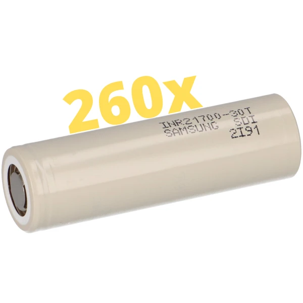 260x Samsung INR21700-30T 3,6V 3000mAh 3 gallery