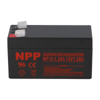 NPP NP12-1.2 AGM Akku 12V 1,2Ah  gallery 81_2nd