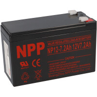 NPP Blei-Akku NP12-7.2 12V / 7,2Ah gallery