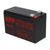 NPP NP12-7.2 AGM Akku 12V 7,2Ah – passend für USV