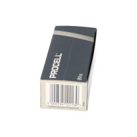 100x Duracell Procell MN1604 9V Block Batterie - passend f&u