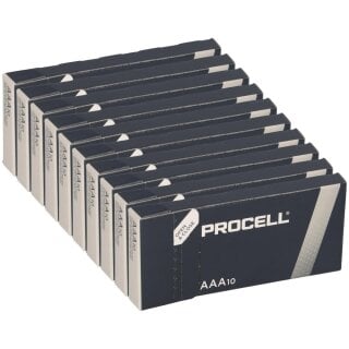 100x Duracell Procell MN2400 Micro Batterie