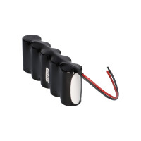Notleuchtenakku 6V 4000mAh NiCd F1x5 HT | 20cm Kabel 7