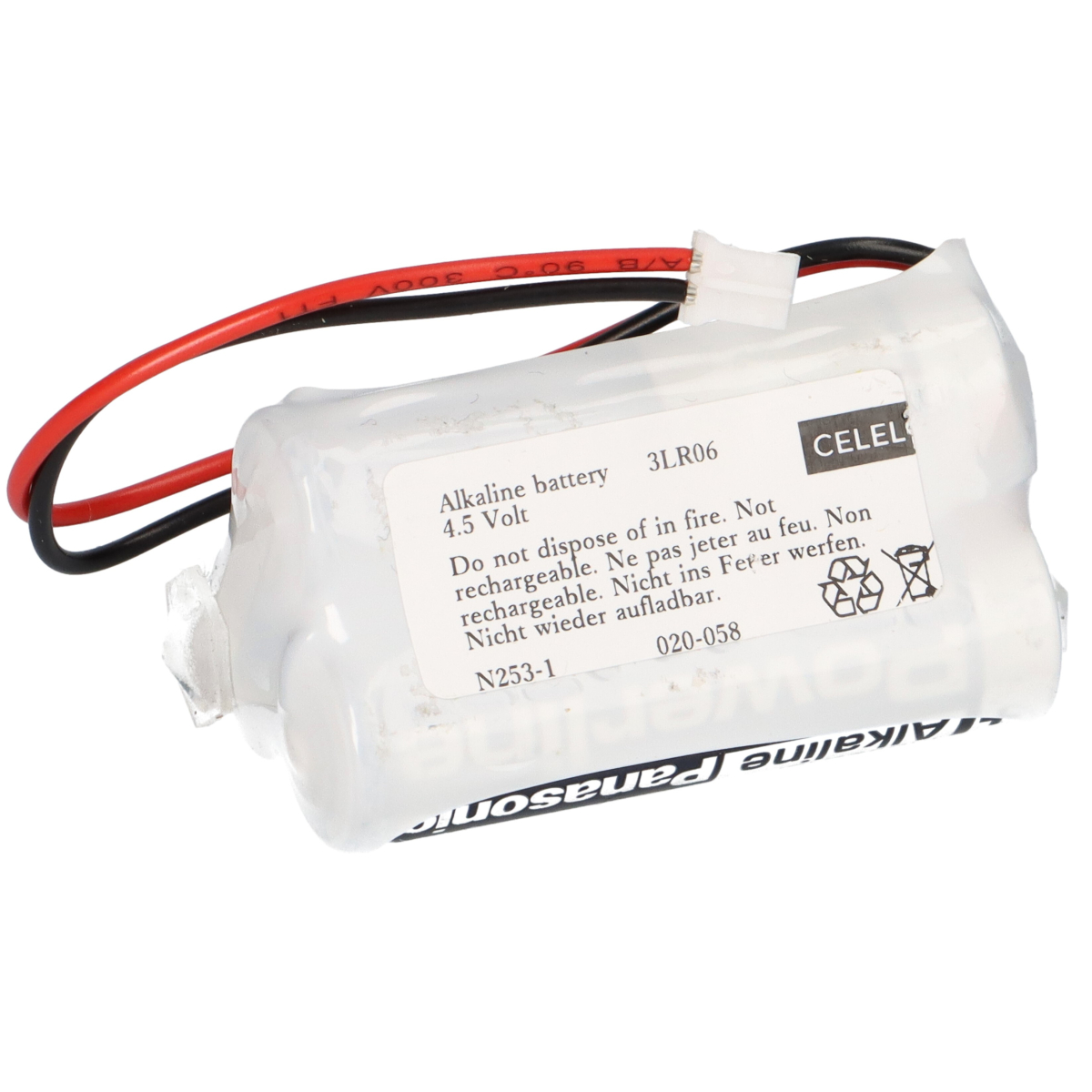 Batteriepack 4,5V LR6 Zellen F2+1V SAG 38450901 Anschlusskabel