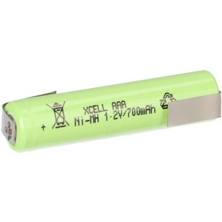 XCell Akku Micro AAA 1,2V / 700mAh X700AAAI Industrial Z-Lötfahne