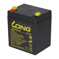 Kung Long WP5-12 12V 5Ah AGM Bleiakku F1 4,8mm 7