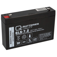 Q-Batteries 6LS-7.2 6V 7,2Ah Blei Akku A productbox