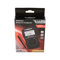 Kraftmax XT1 Batterietester für AA, AAA, C, D, 18650 &a