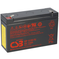 CSB Bleiakku  6V 12Ah GP6120F2 Hitachi w gallery
