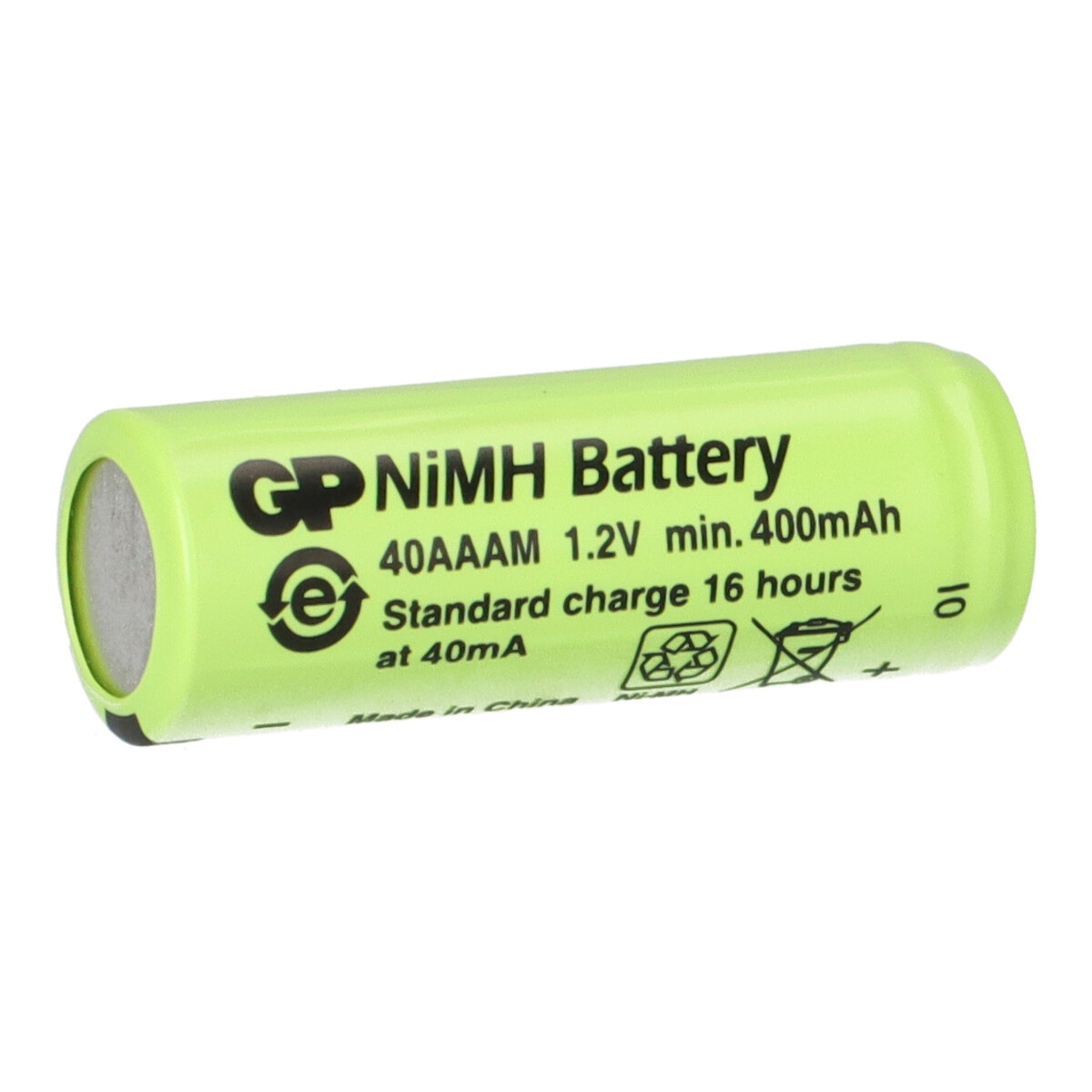 1x GP Akku 2/3 AAA 1,2V / 400mAh GP40AAAM