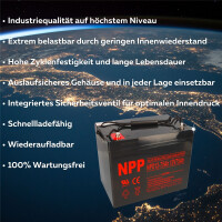 NPP NPD12-75 AGM Deep-Cycle Bleiakku 12V 75Ah zyklenfest 3