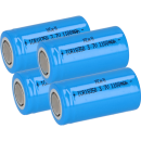 4x XCell ICR18350 3,7V 1100mAh Akku