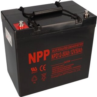 NPP Blei Akku AGM NPD 12 50 12V 50Ah zyklenfest