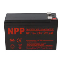 NPP NPD12-7.2 AGM Deep-Cycle Bleiakku 12V 7,2Ah zyklenfest 3