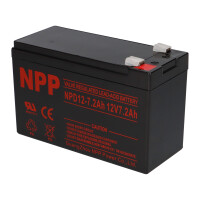 NPP NPD12-7.2 AGM Deep-Cycle Bleiakku 12V 7,2Ah zyklenfest 7