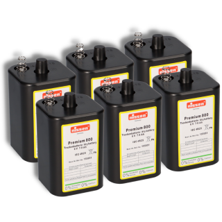 6x Nissen 4R25 Premium 800 6V 9Ah Trockenbatterie online kaufen