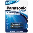 Panasonic AAA Micro Evolta Batterie 8 1,5V 2er Blister.