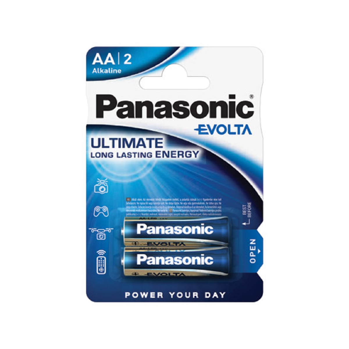 Panasonic AA Mignon Evolta Batterie 1,5V 2er Blister