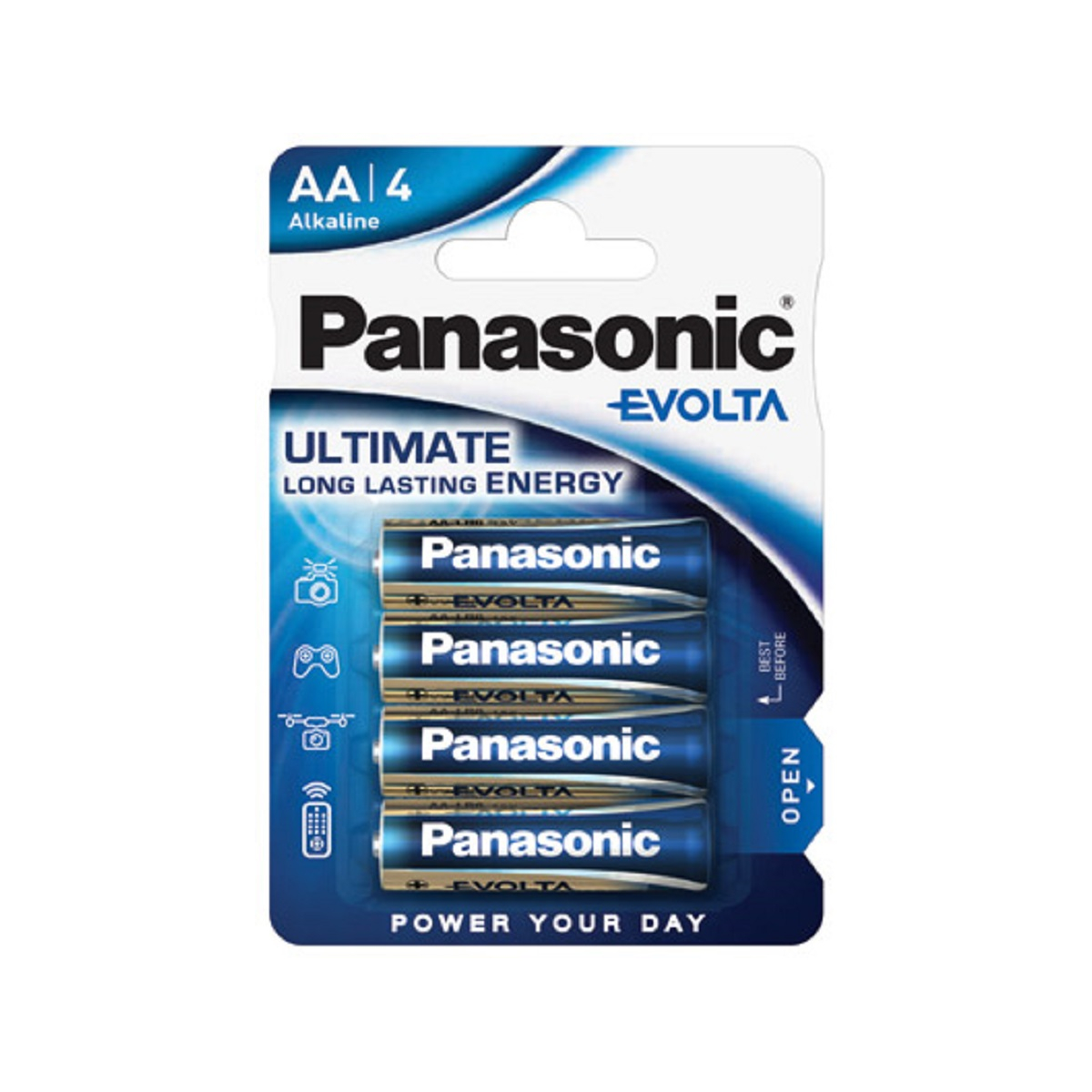 Panasonic AA Mignon Evolta Batterie 1,5V 4er Blister