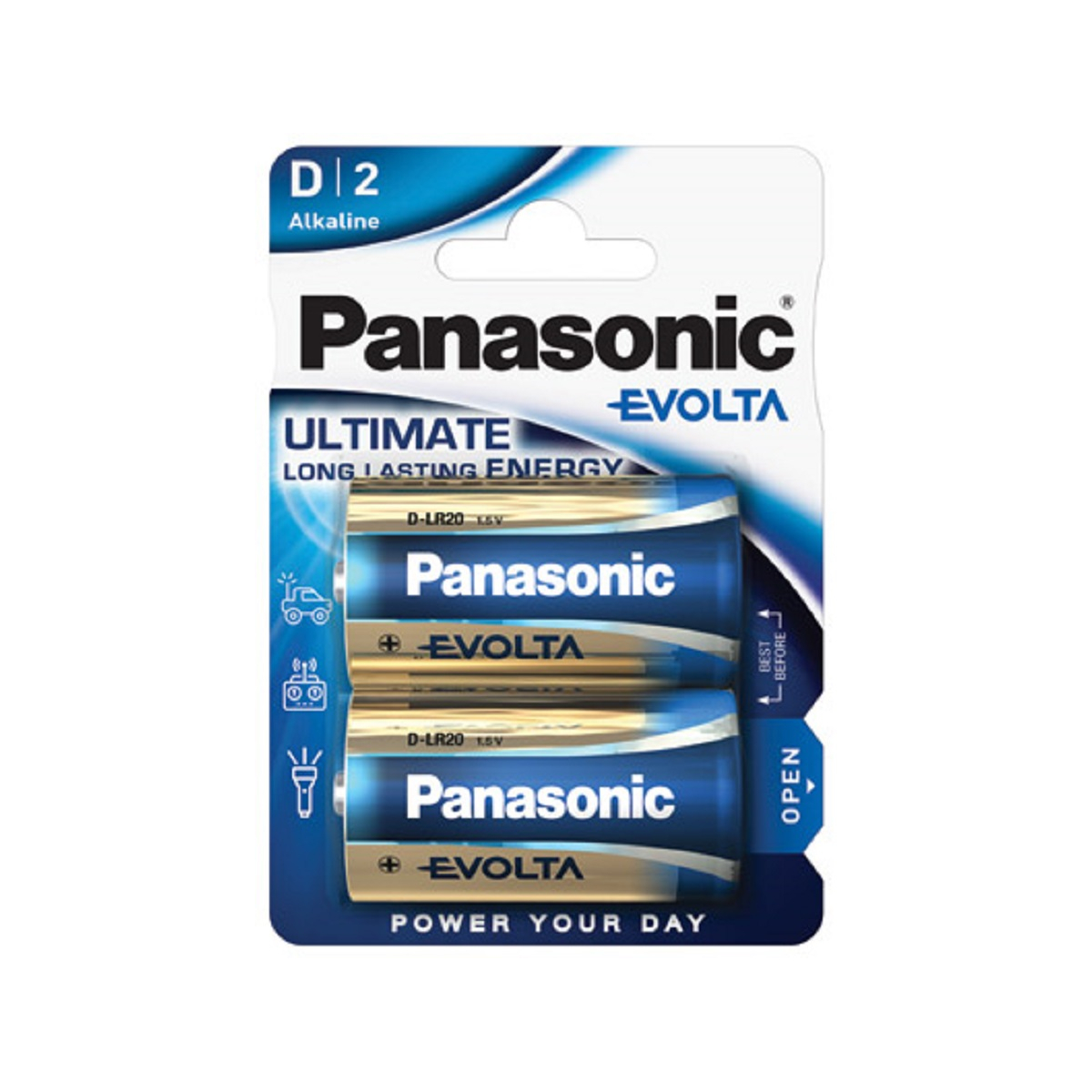 Panasonic D Mono Evolta Batterie 1,5V 2er Blister