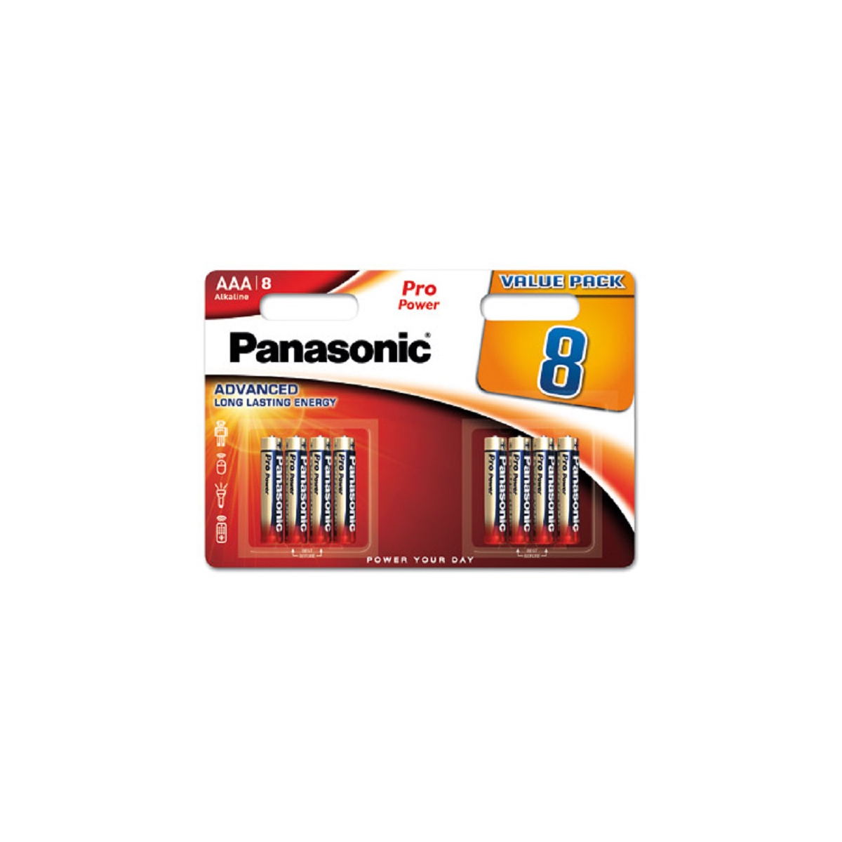 Panasonic AAA Micro Pro Power 1,5V Batterie 8er Blister