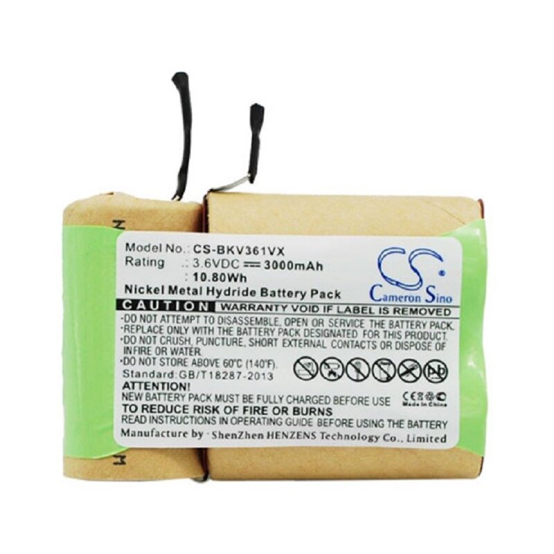 Staubsaugerakku für Black & Decker V3610 3,6V 3000mAh NiMH